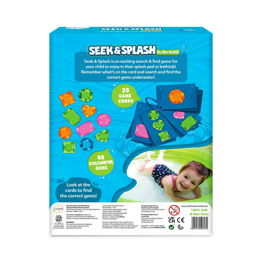 Skillmatics Seek & Splash Junior | Bath time Search and Find Game  Go Science .