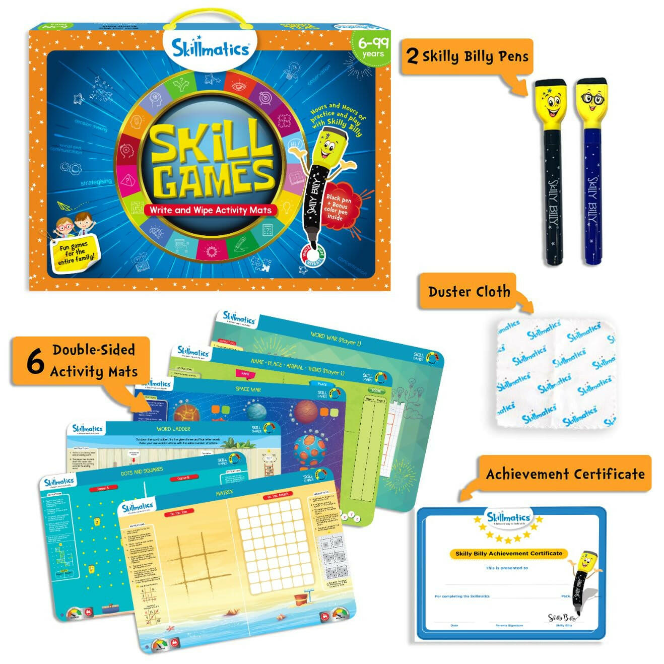 Skillmatics Skill Games -  Reusable Activity Mats  Go Science .