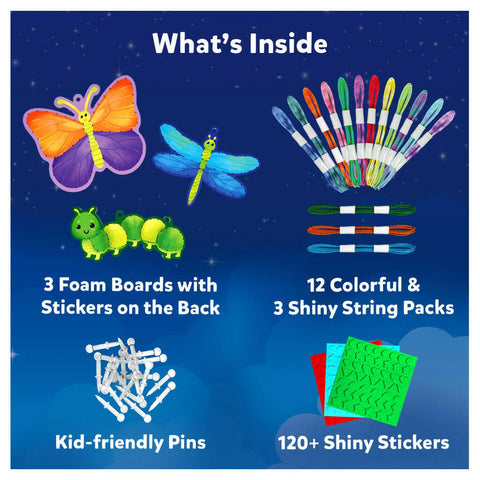 Skillmatics Super Strings: Bugs & Butterflies | String Art  Go Science .