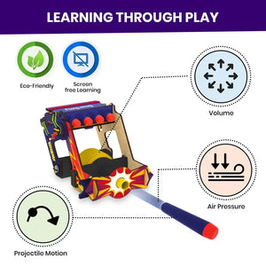 Smartivity Air Blaster  Go Science Air Pressure, Volume & Projectile Concepts.