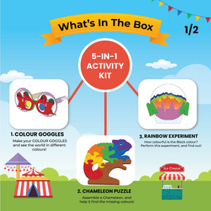 Smartivity Colour Carnival_8 in 1 Activity Kit For kids 3+_Go science_image 2