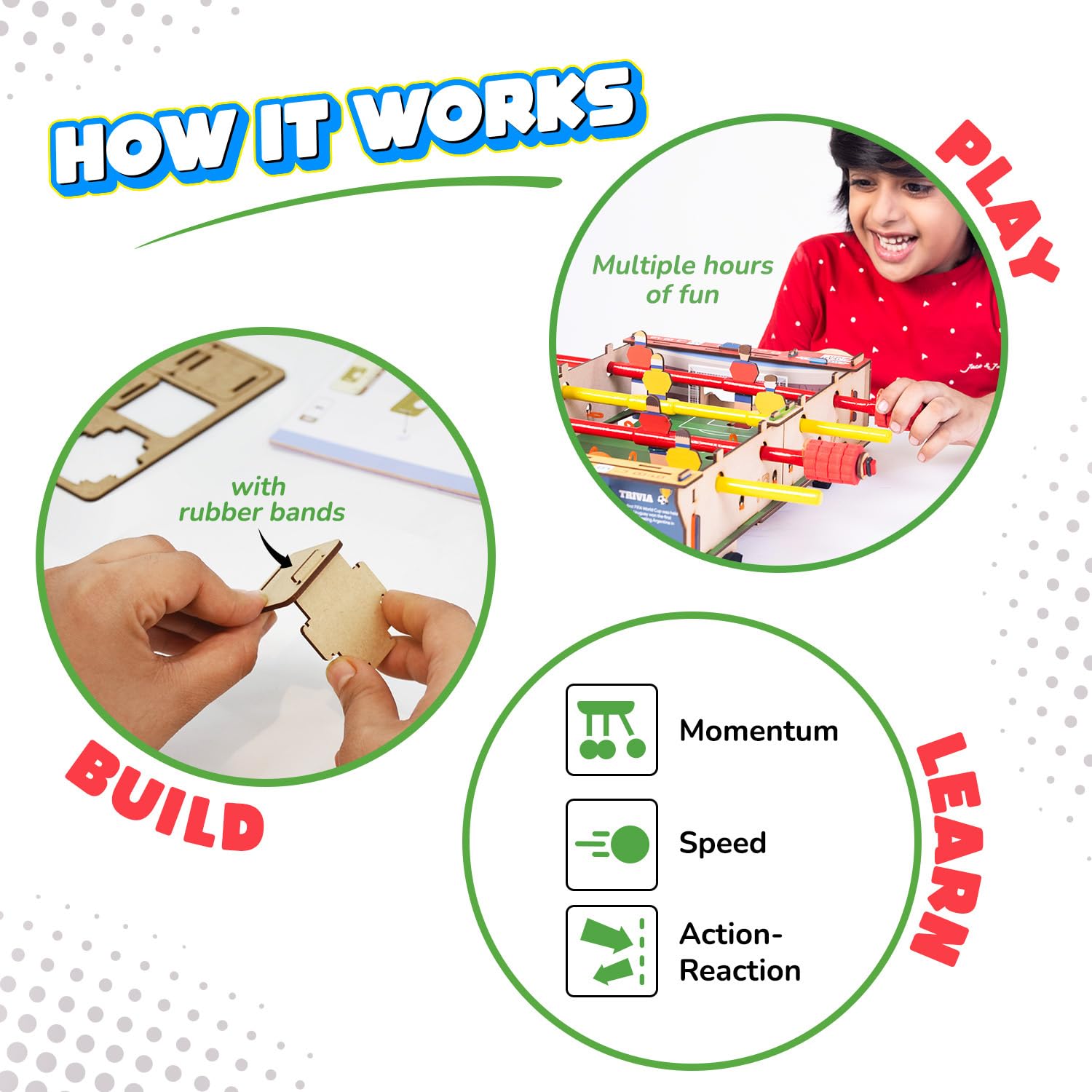 Smartivity DIY Foosball for Kids Ages 6 to 12 Years Go Science Image 3