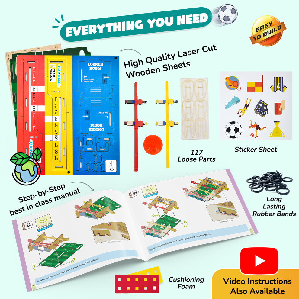 Smartivity DIY Foosball for Kids Ages 6 to 12 Years Go Science Image 5