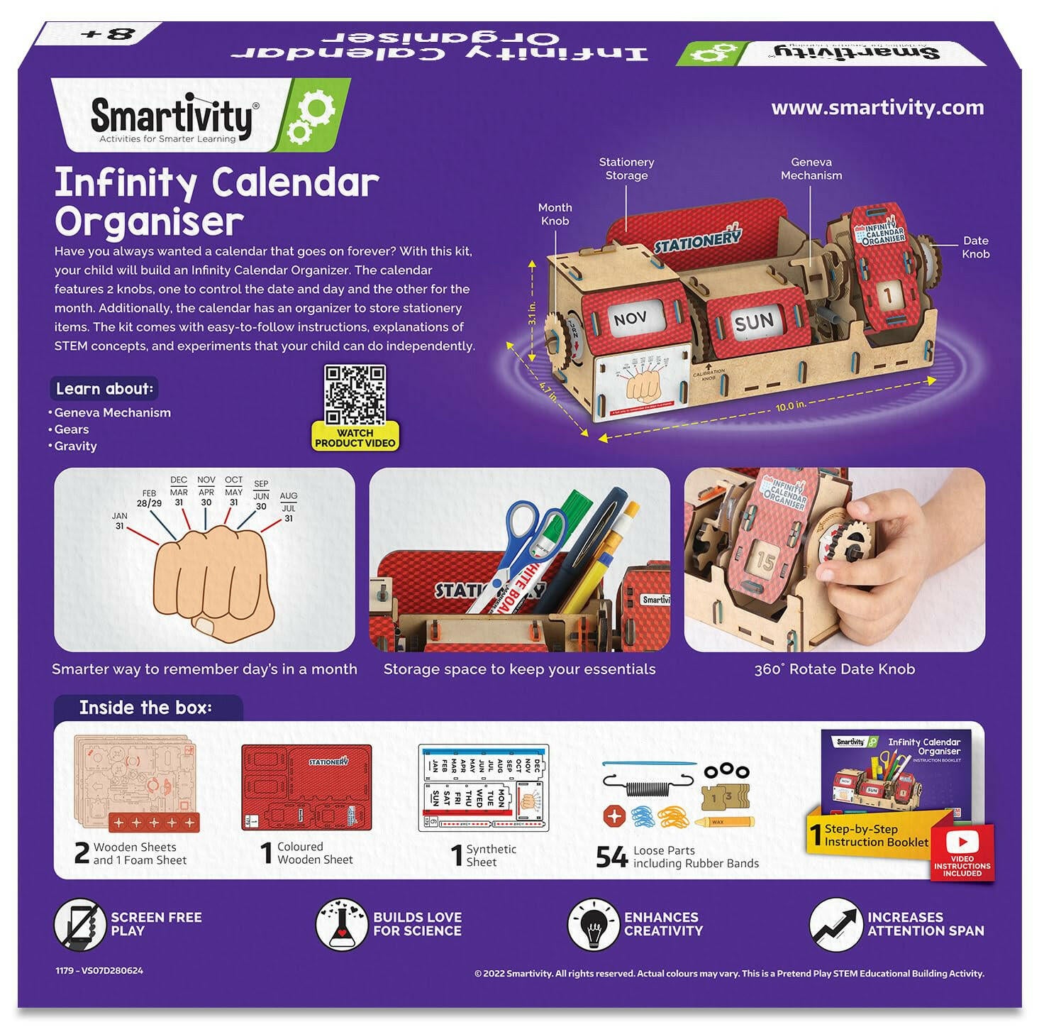 Smartivity Infinity Calendar Organizer | Go Science