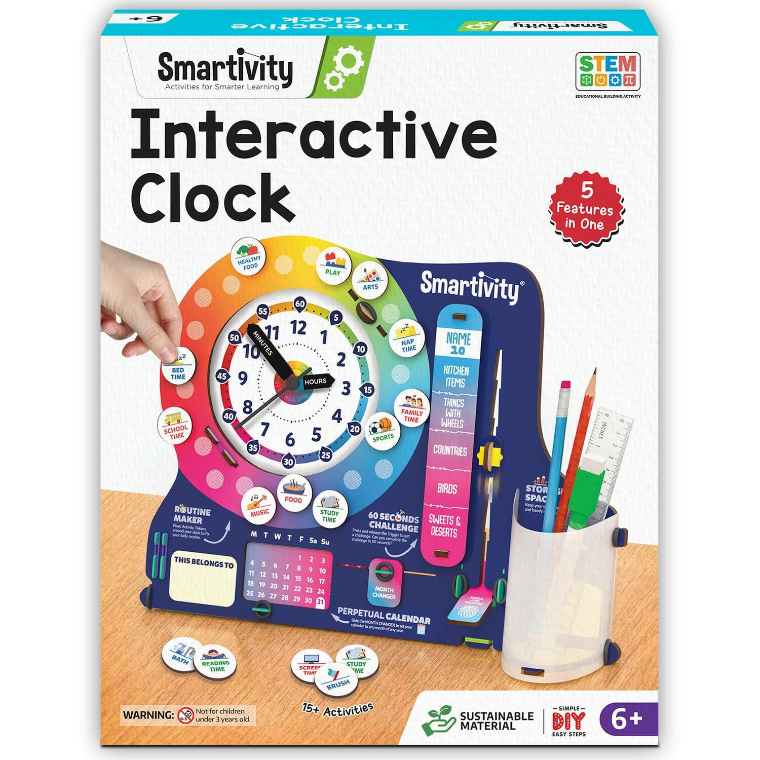 Smartivity Interactive Clock Smartivity  Go Science Goods.