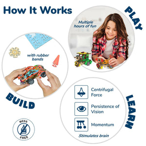 Smartivity Spin n Go Kit Multi Builds 20 in 1  Go Science .