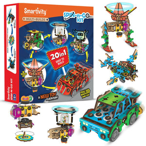 Smartivity Spin n Go Kit Multi Builds 20 in 1  Go Science .