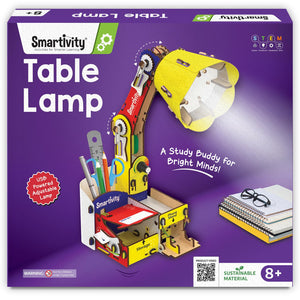 Smartivity Table Lamp packaging on a purple background.Smartivity Table Lamp available at Go Science Product image 