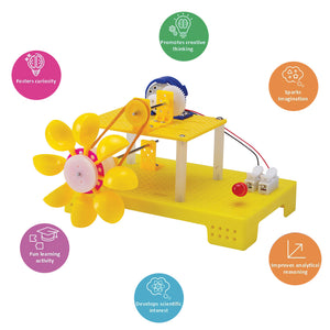 Educational toy with mechanical components on a white background. Water Turbine Power Generator Hydroelectric Power Generator by Itsy Bitsy at Go Science_Product Image 5