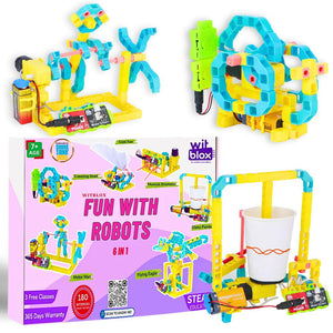 Witblox Fun With Robots Kit - 6 in 1 School Project Set WitBlox  Go Science Goods.