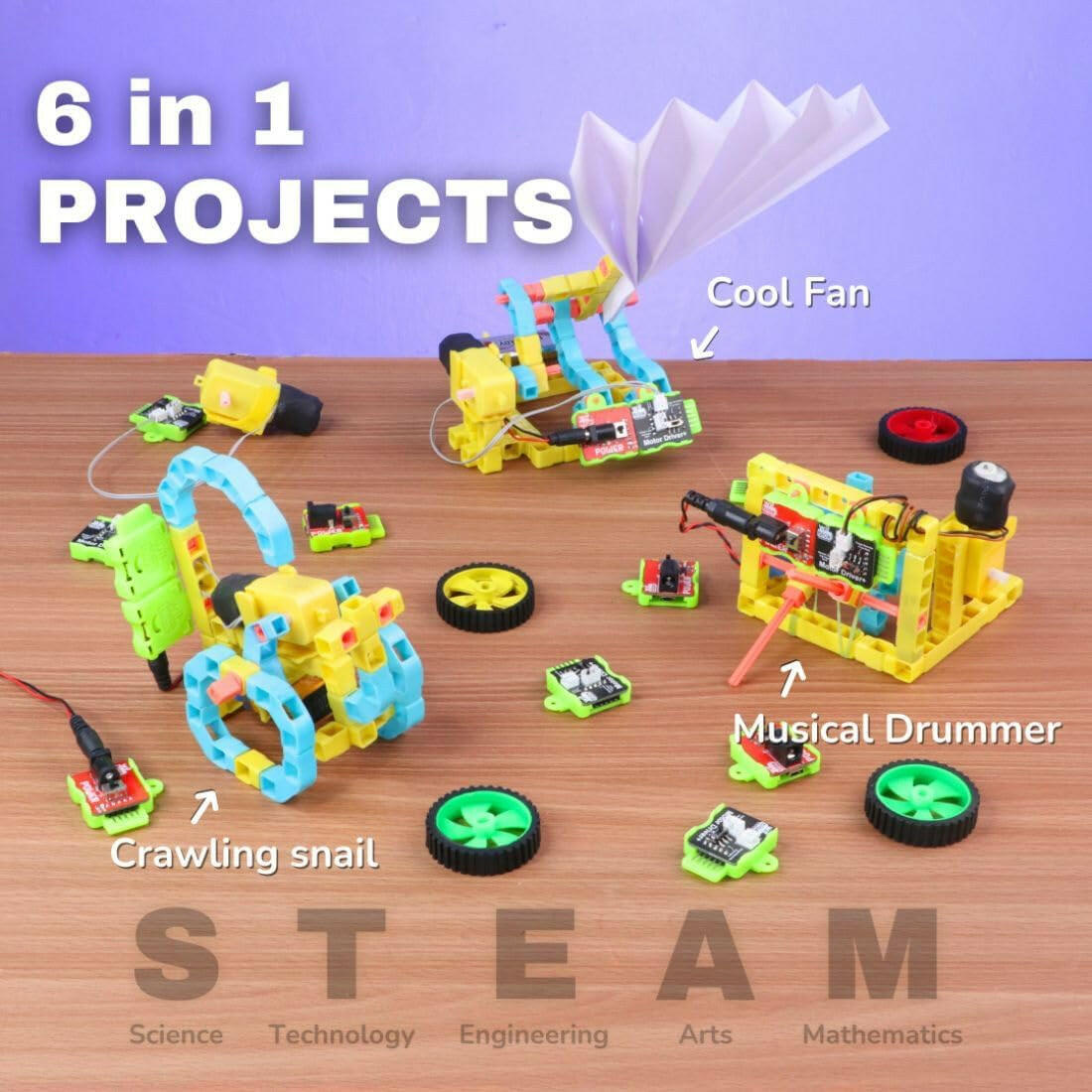Witblox Fun With Robots Kit - 6 in 1 School Project Set WitBlox  Go Science Goods.