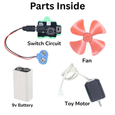 Witblox Motor & Battery for school projects STEM Kit WitBlox  Go Science Goods.