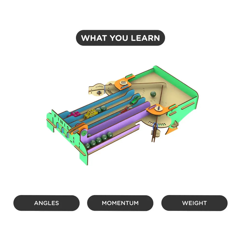 Smartivity Angle Wrangle Car Racing  Go Science Geometry, Motion & Engineering Concepts.
