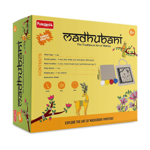 FUNSKOOL (INDIA) LTD Madhubani Art  Go Science Indian Art, Madhubani Painting ,DIY Art Kit.