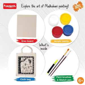 FUNSKOOL (INDIA) LTD Madhubani Art  Go Science Indian Art, Madhubani Painting ,DIY Art Kit.