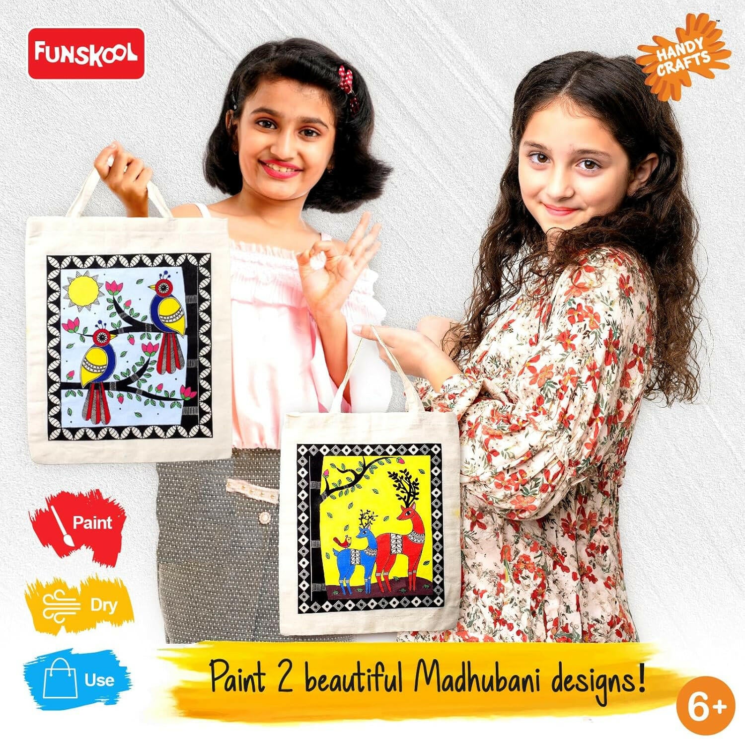 FUNSKOOL (INDIA) LTD Madhubani Art  Go Science Indian Art, Madhubani Painting ,DIY Art Kit.
