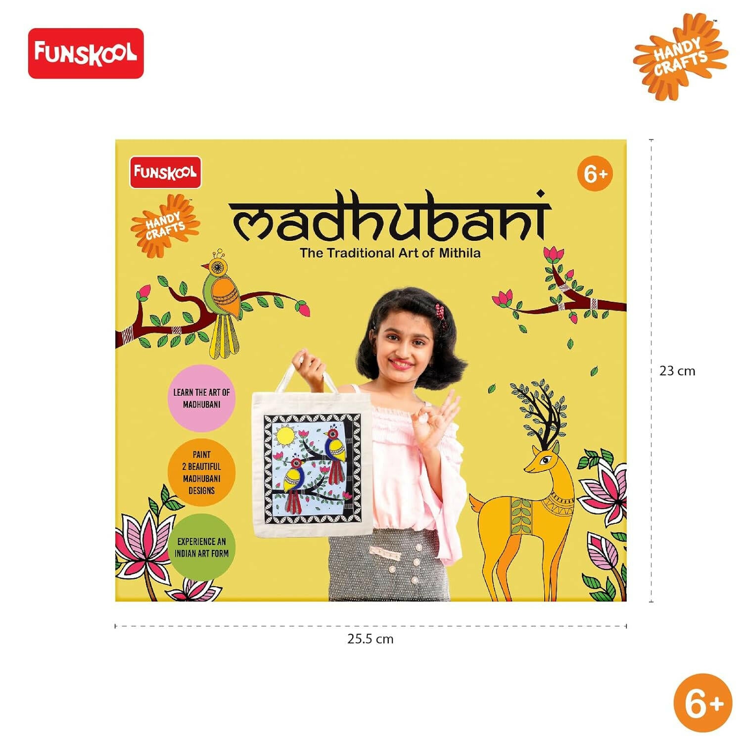FUNSKOOL (INDIA) LTD Madhubani Art  Go Science Indian Art, Madhubani Painting ,DIY Art Kit.