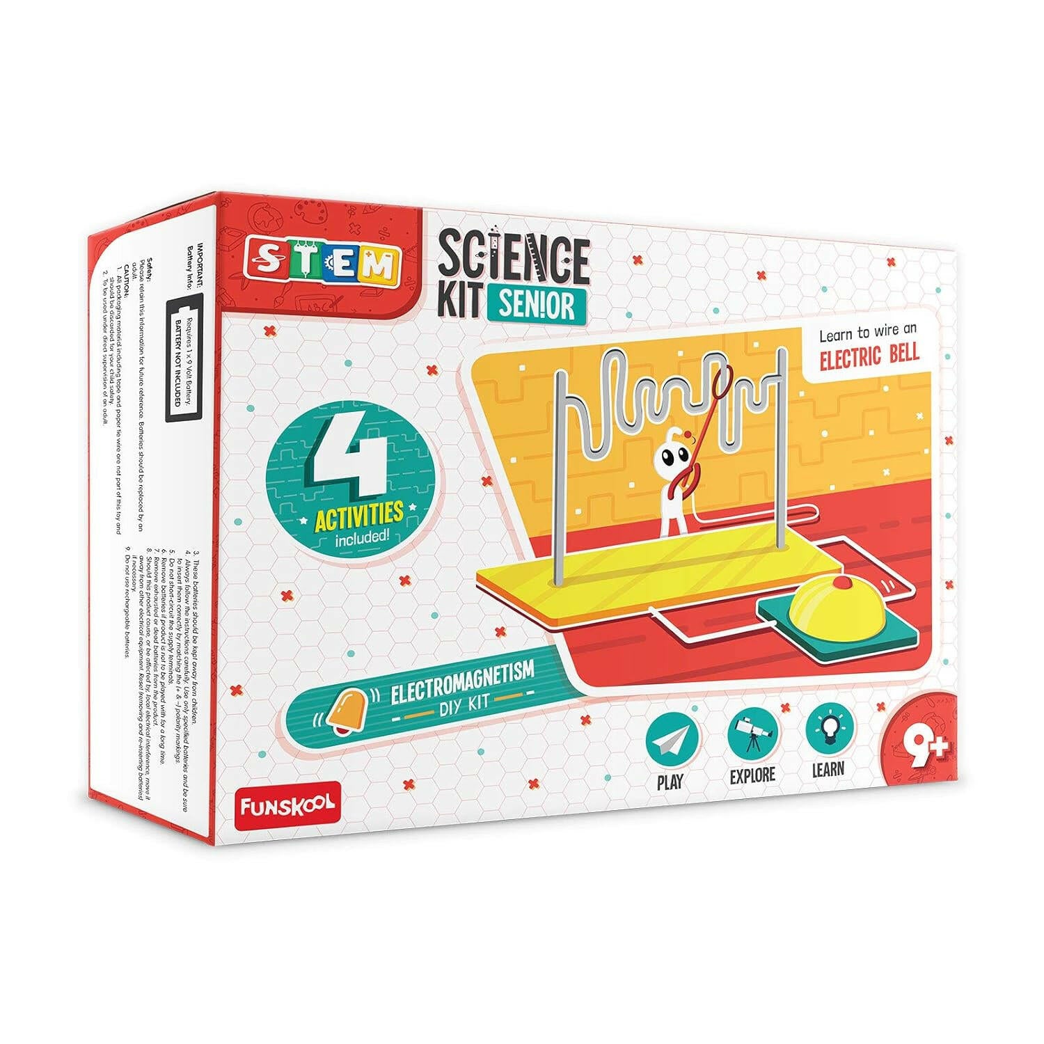 FUNSKOOL (INDIA) LTD STEM Science Kit Senior - Electromagnetism  Go Science Electromagnetism, Circuit & Physics Concepts.