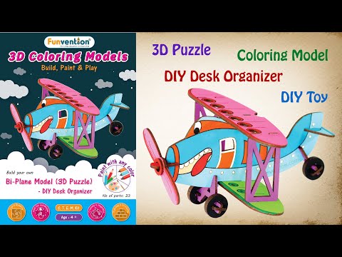 Funvention 3D Coloring Model - Bi-Plane Funvention  Go Science Goods.