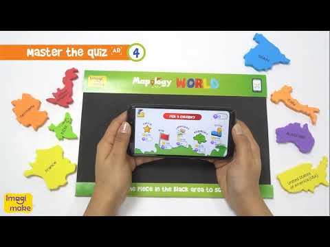Imagimake Mapology World Augmented Reality  Go Science DIY | MAP ACTIVITY KIT | 5+ | WORLD MAP | AR.