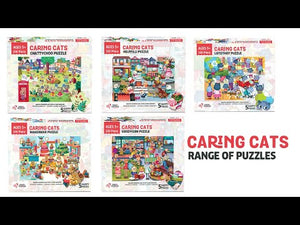 Chalk and Chuckles Caring Cats Makermax 100 Piece Jigsaw Puzzle video