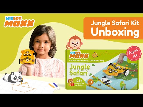 Stempedia Wizbot Maxx Jungle Safari – Screen-Free STEM Robot Toy for Kids Age 4+ Video_ available at go science