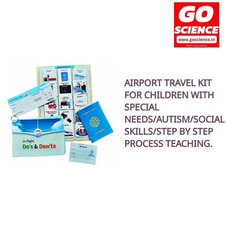 Airport Travel Kit for Children with Special Needs/Autism/Social Skills/Step by Step Process Teaching. by@Outfy
