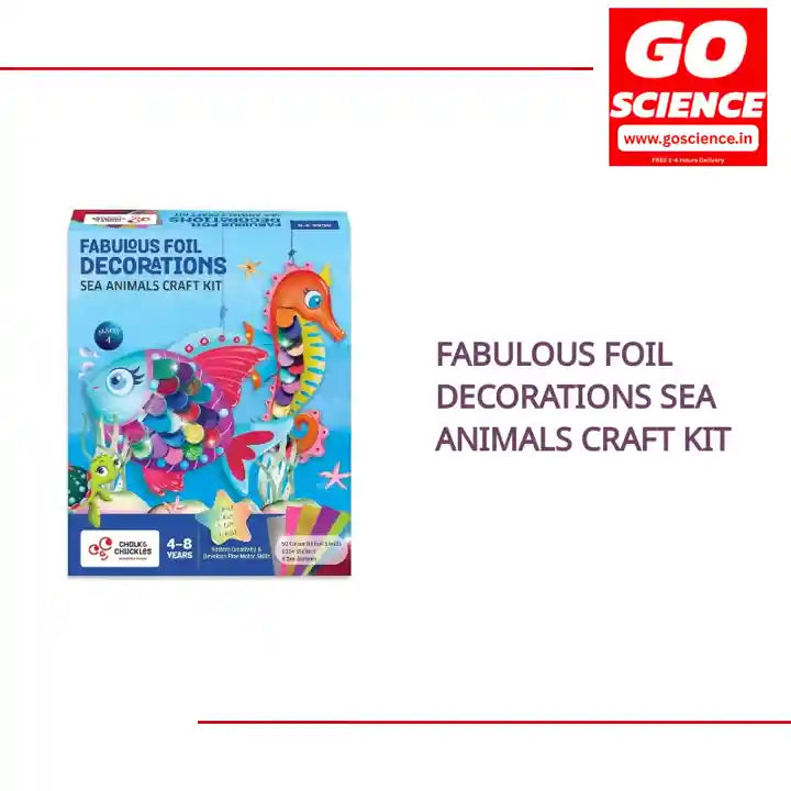 Fabulous Foil Decorations Sea Animals Craft Kit by@Outfy