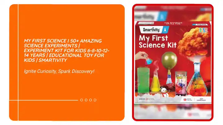 My First Science I 50+ Amazing Science Experiments | Experiment Kit for Kids 6-8-10-12-14 Years | Educational Toy for Kids | Smartivity by@Outfy