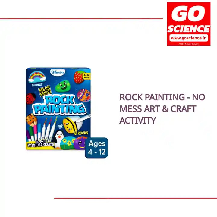 Rock Painting - No Mess Art &amp; Craft Activity by@Outfy