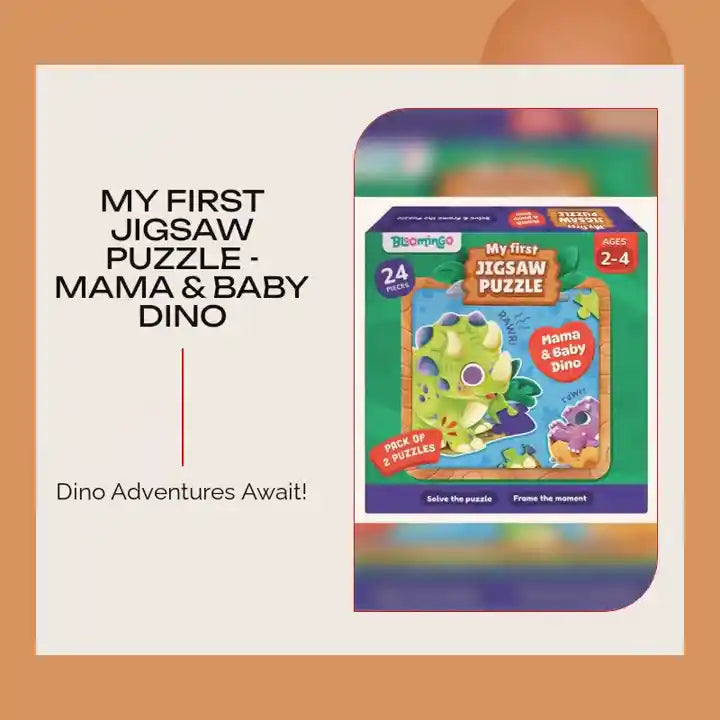 My First Jigsaw Puzzle - Mama &amp; Baby Dino by@Outfy