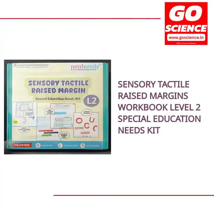 Sensory Tactile Raised margins workbook level 2 special education needs kit by@Outfy