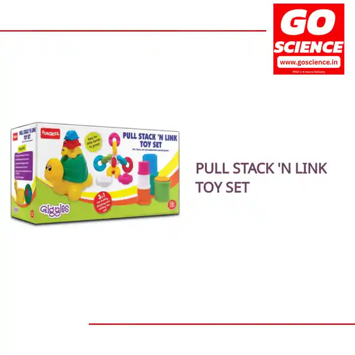 Pull Stack 'N Link Toy Set by@Outfy