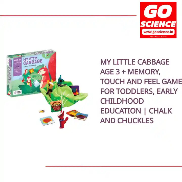My Little Cabbage Age 3 + Memory, Touch and Feel Game for Toddlers, Early Childhood Education | Chalk and Chuckles by@Outfy