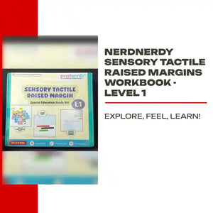NerdNerdy Sensory Tactile Raised margins Workbook - Level 1 by@Outfy