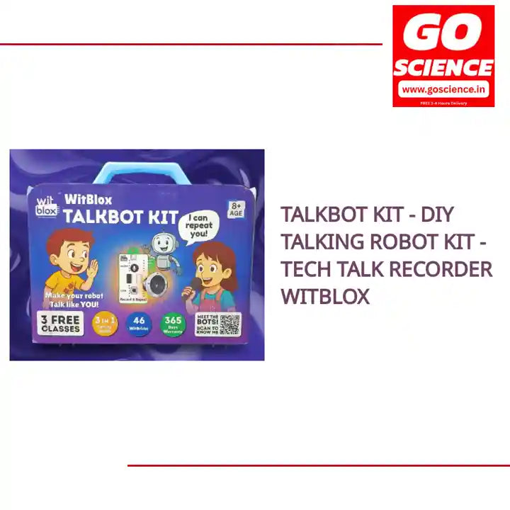 Talkbot Kit - DIY Talking Robot kit - Tech Talk Recorder WitBlox by@Outfy
