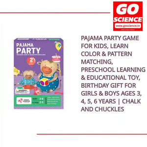 Pajama Party Game for Kids, Learn Color &amp; Pattern Matching, Preschool Learning &amp; Educational Toy, Birthday Gift for Girls &amp; Boys Ages 3, 4, 5, 6 Years | Chalk and Chuckles by@Outfy