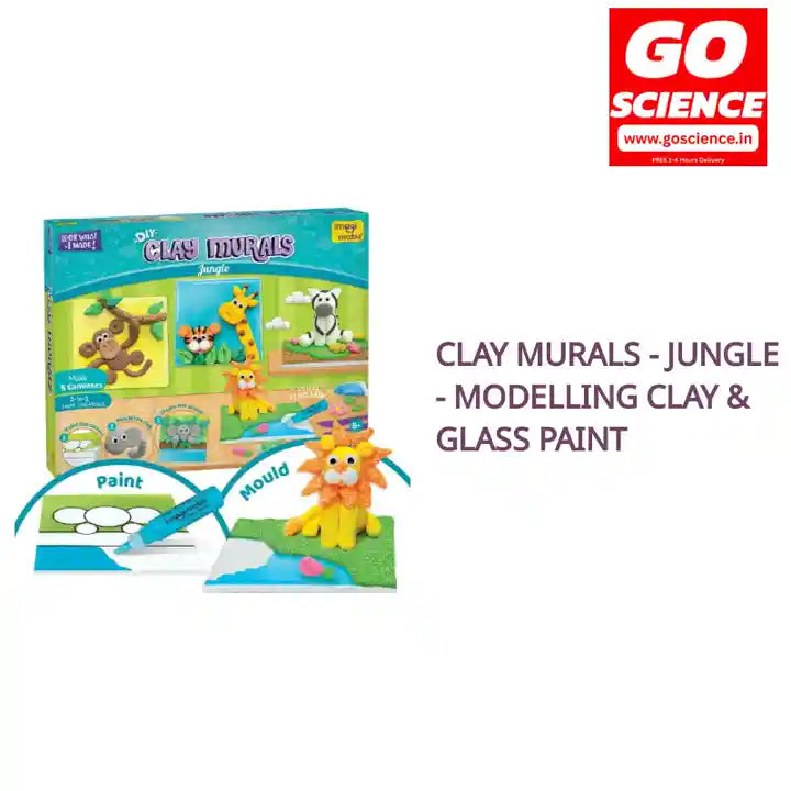 Clay Murals - Jungle - Modelling Clay &amp; Glass Paint by@Outfy