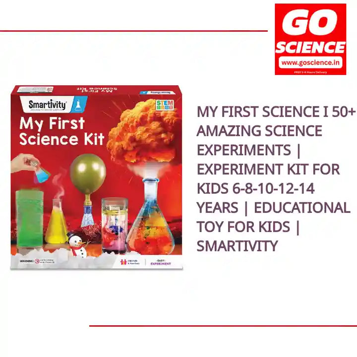 My First Science I 50+ Amazing Science Experiments | Experiment Kit for Kids 6-8-10-12-14 Years | Educational Toy for Kids | Smartivity by@Outfy