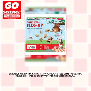 Sandwich Mix Up - Matching, Memory, Touch &amp; Feel Game - Ages 3 to 7 Years. High Speed Sensory Fun for The Whole Family, Gifts for Boys and Girls 4, 5, 6, 7, 8 Years Old | Chalk and Chuckles by@Outfy