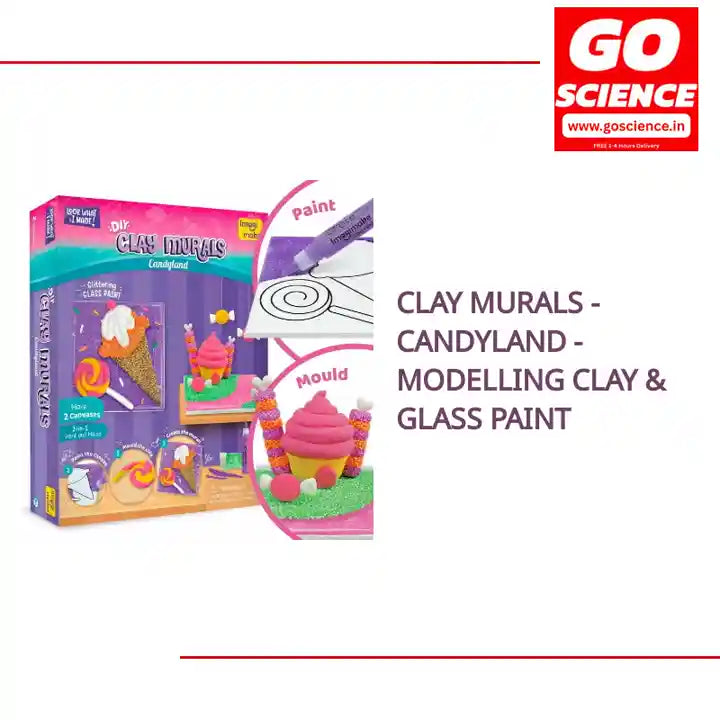 Clay Murals - Candyland - Modelling Clay &amp; Glass Paint by@Outfy
