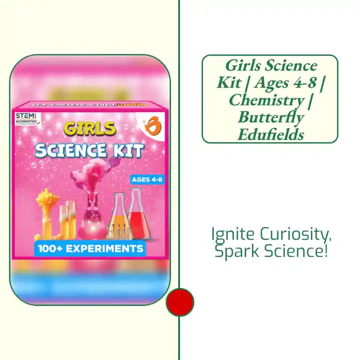 Girls Science Kit | Ages 4-8 | Chemistry | Butterfly Edufields by@Outfy
