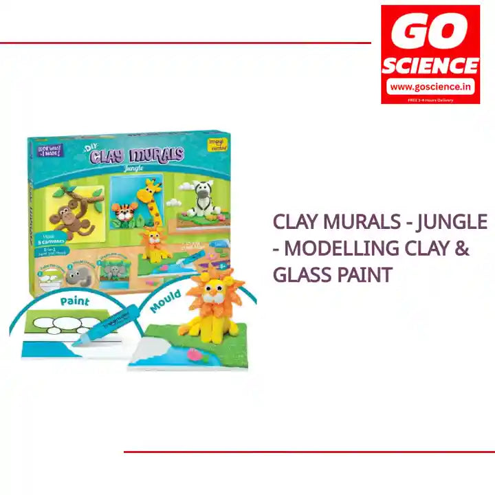 Clay Murals - Jungle - Modelling Clay &amp; Glass Paint by@Outfy