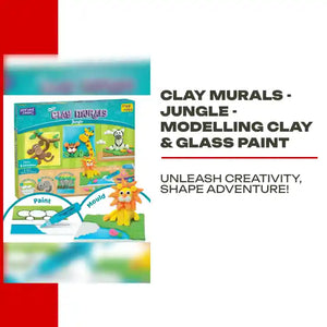 Clay Murals - Jungle - Modelling Clay &amp; Glass Paint by@Outfy