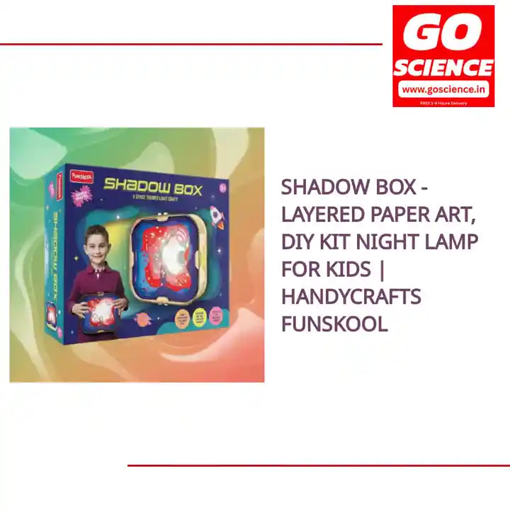 Shadow Box - Layered Paper Art, DIY kit Night Lamp for Kids | Handycrafts Funskool by@Outfy