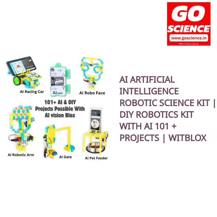 AI Artificial Intelligence Robotic Science Kit | DIY Robotics Kit with AI 101 + Projects | WitBlox by@Outfy
