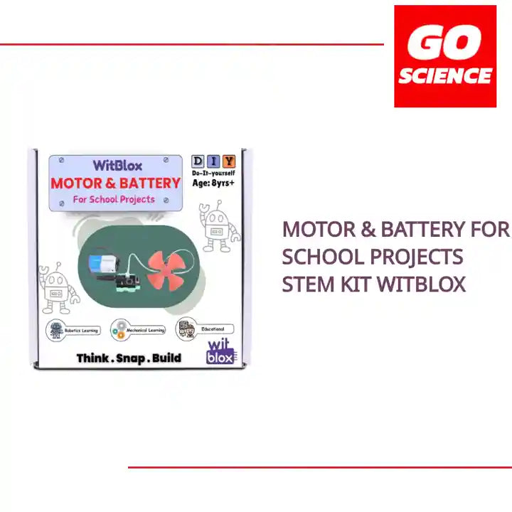 Witblox Motor & Battery for school projects STEM Kit WitBlox  Go Science Goods.