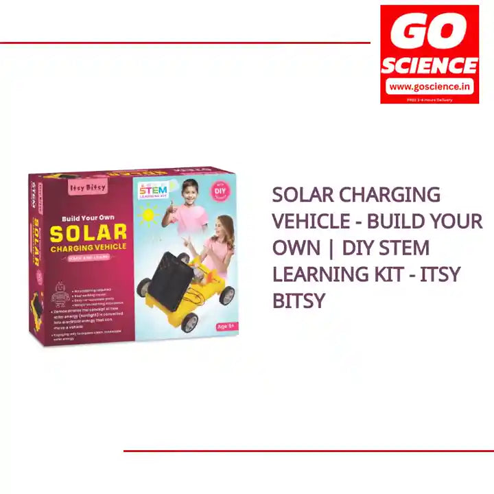 Solar Charging Vehicle - Build Your Own | DIY STEM Learning Kit - Itsy Bitsy by@Outfy